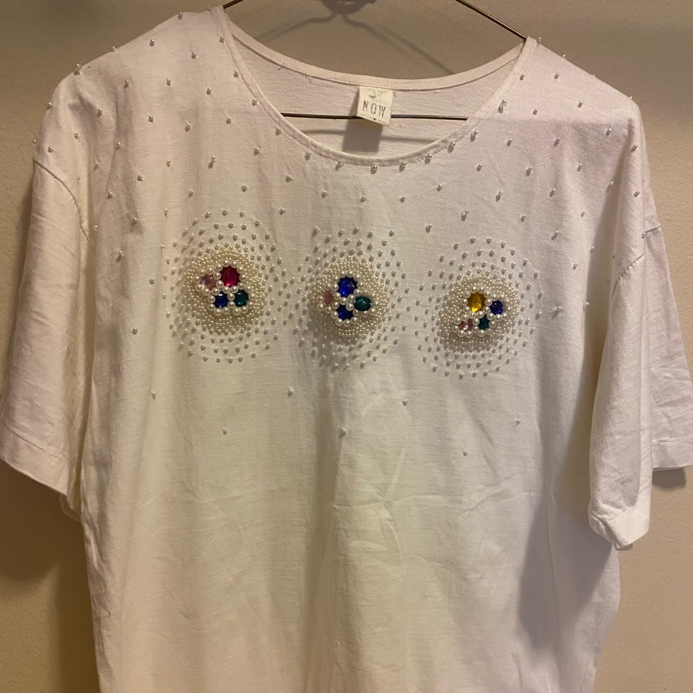 Jewel adorned t-shirt